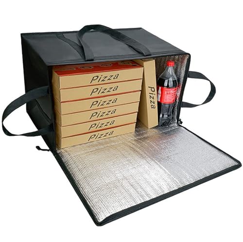 Yikangheng Thick Pizza Delivery Bags for Warm and Cold Keeping 23 Inch x 15 Inch x 1|8 Inch 2 Layer Non Woven Fabric and