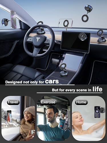 Upgraded 360° Vacuum Magnetic Phone Holder for Car/Gym/Mirror
Upgraded 360° Vacuum Magnetic Phone Holder, Hands-Free Suc