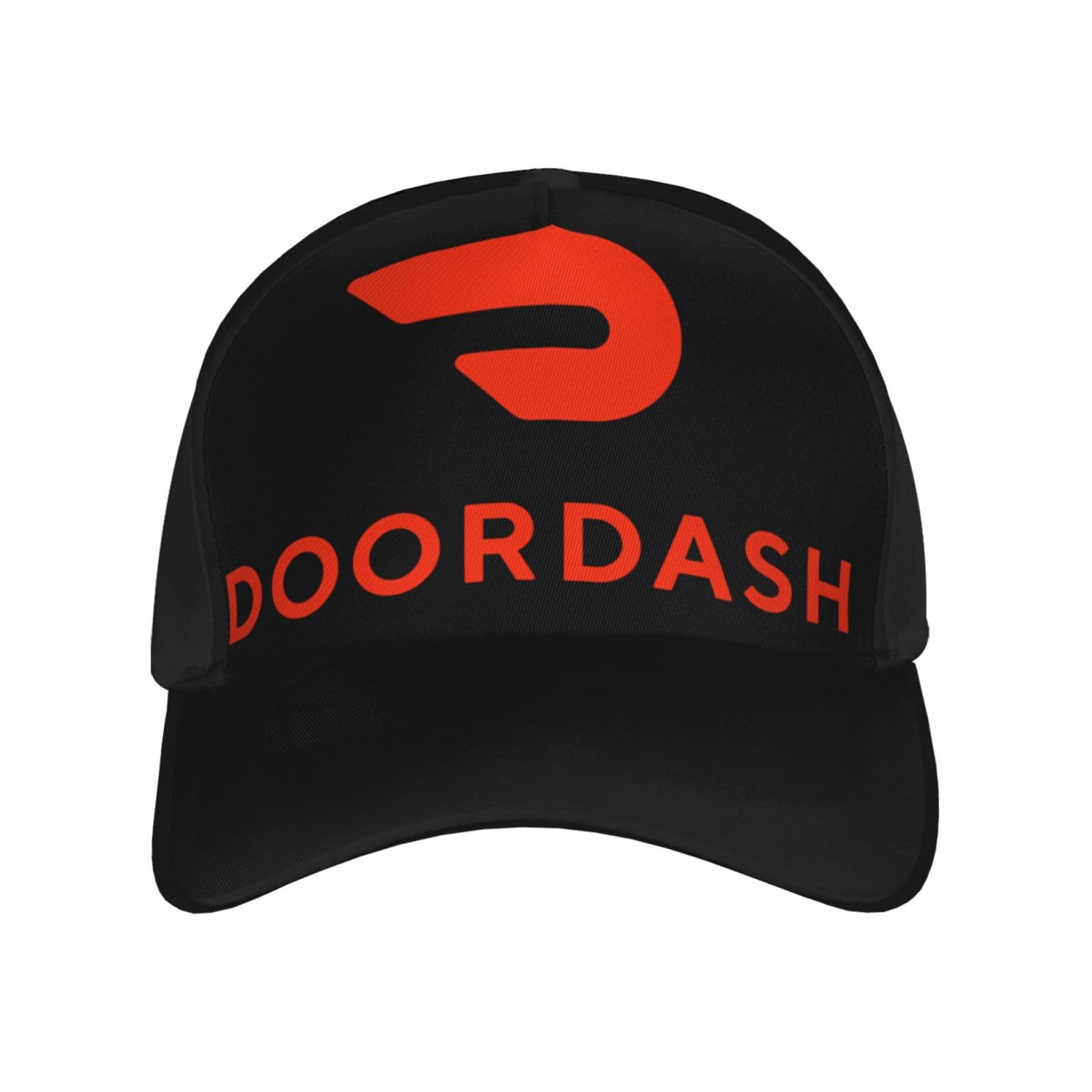 Doordash Hat Curved Brim Baseball Cap Adjustable Snapback Cap for Men and Women Black - Stylish and Adjustable Sport Hat